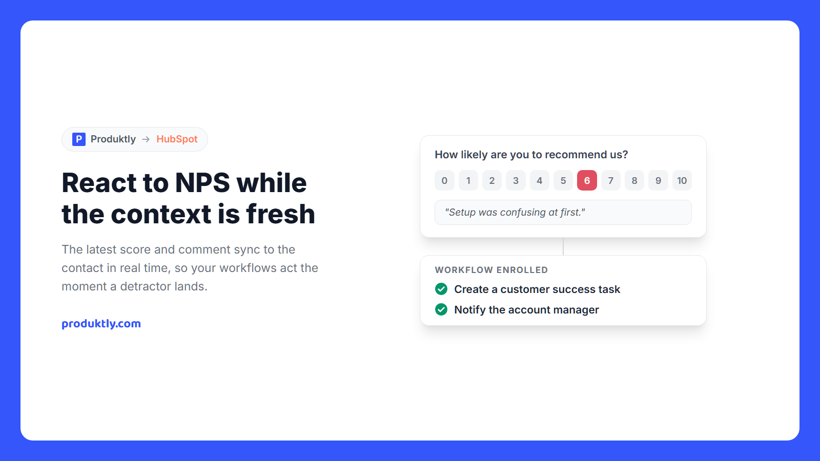 NPS and feedback in HubSpot